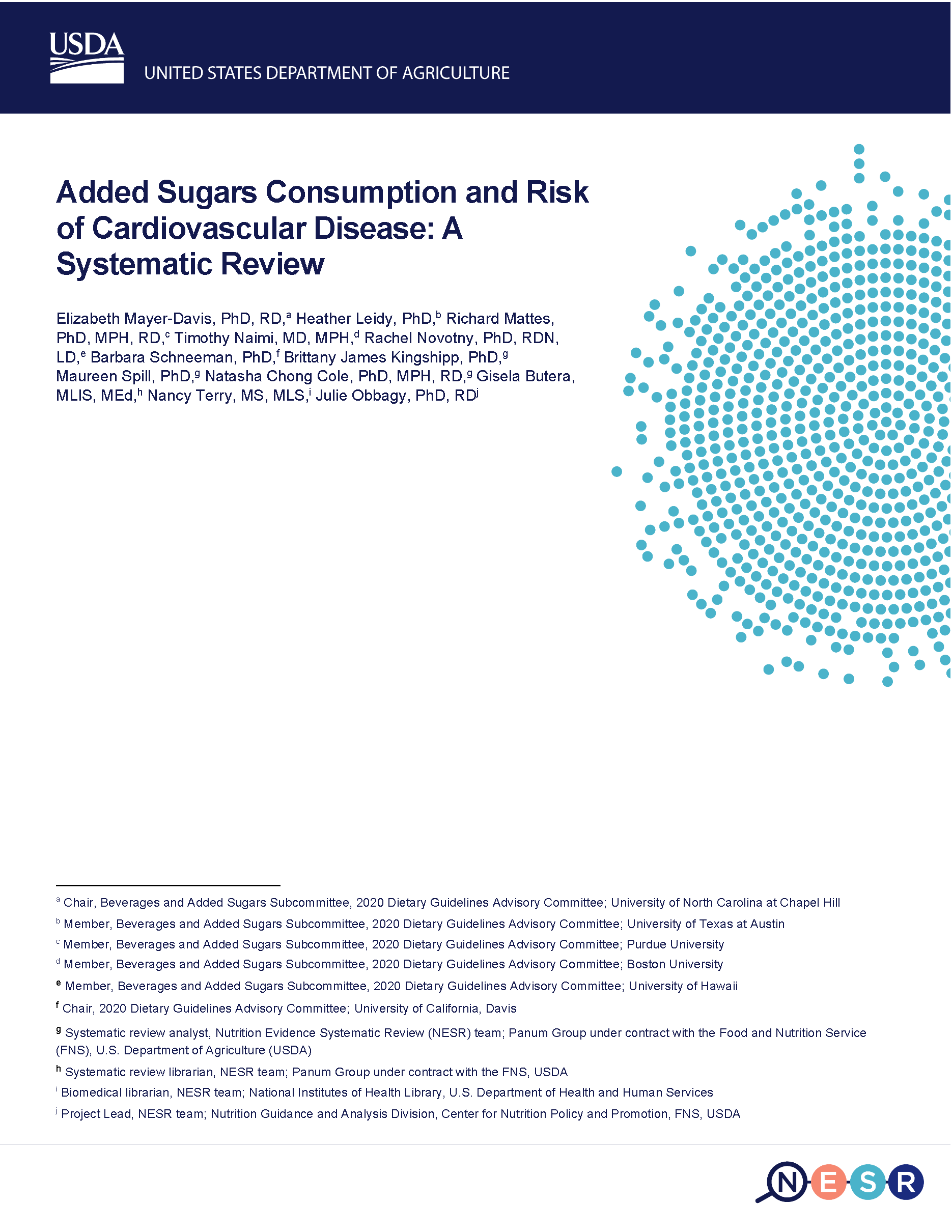 Cover of relationship between consumption of added sugars and cardiovascular disease report